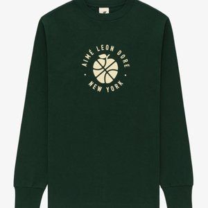 Aime Leon Dore ALD / New Balance SONNY NY Long-Sleeve Tee GREEN